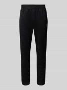 EA7 Emporio Armani Sweatpants mit Label-Detail in Black, Größe L