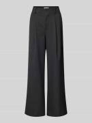 MOS MOSH Wide Leg Stoffhose mit Bundfalten Modell 'Evine Scarla' in Du...