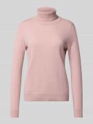 Christian Berg Woman Rollkragenpullover aus reinem Kaschmir in Hellros...