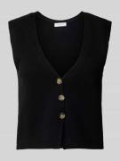 Christian Berg Woman Weste aus reinem Kaschmir in Black, Größe XL