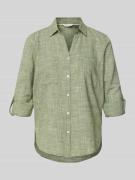 Tom Tailor Regular Fit Hemdbluse aus reiner Baumwolle in Gruen, Größe ...