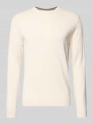 Tom Tailor Regular Fit Strickpullover aus reiner Baumwolle in Beige, G...