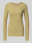 Marc O'Polo Slim Fit Langarmshirt aus reiner Baumwolle in Hellgruen, G...