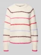 Pieces Regular Fit Strickpullover mit Raglanärmeln Modell 'NELIA' in O...