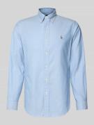 Polo Ralph Lauren Freizeithemd mit Knopfleiste in Bleu, Größe L