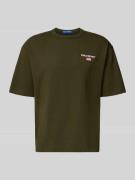 Polo Ralph Lauren T-Shirt mit Label-Stitching in Oliv, Größe L