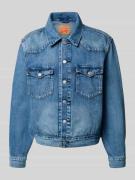 Levi's® Jeansjacke mit Kentkragen Modell 'THATS A MYTH TRUCKER' in Jea...