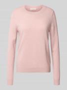 Christian Berg Woman Strickpullover aus reinem Kaschmir in Hellrosa, G...