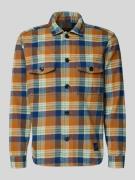 OLYMP Level Five Casual Fit Hemdjacke mit Brusttaschen in Cognac, Größ...