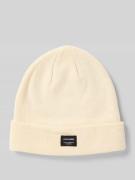 Jack & Jones Beanie mit Label-Detail in Offwhite, Größe 1