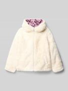 s.Oliver RED LABEL Regular Fit Wendejacke mit Kunstpelz in Ecru, Größe...