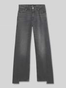 BOSS Wide Leg Boyfriend Jeans aus Baumwoll-Lyocell-Mix in Hellgrau, Gr...