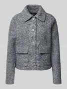 s.Oliver BLACK LABEL Regular Fit Kurzblazer in Struktur-Optik in Hellg...