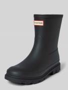 Hunter Gummistiefel mit Logo in Black, Größe 39