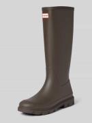 Hunter Stiefel mit Label-Detail in Schoko, Größe 36