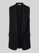 ZABAIONE Weste aus Viskose-Mix mit Pattentaschen Modell 'Am44br' in Bl...