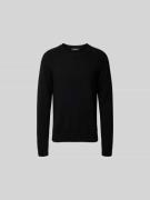 Dsquared2 Pullover mit gerippten Abschlüssen in Black, Größe L