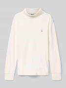 Polo Ralph Lauren Teens Longsleeve mit Label-Stitching in Offwhite, Gr...