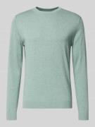 Tom Tailor Regular Fit Strickpullover aus reiner Baumwolle in Mint Mel...