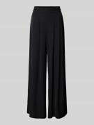 Rinascimento Wide Leg Stoffhose mit Raffungen in Black, Größe S