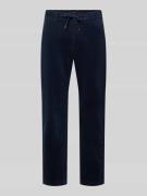 MCNEAL Tapered Fit Cordhose mit Strukturmuster in Marine, Größe S