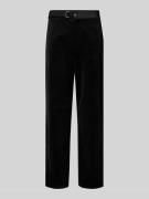 Replay Tapered Fit Cordhose mit Gürtel in Black, Größe 30/32