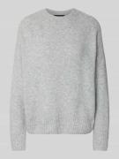 Vero Moda Relaxed Fit Pullover mit Woll-Anteil Modell 'BOOM' in Hellgr...