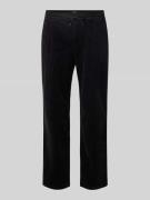 MCNEAL Regular Fit Cordhose mit Kordelzug in Black, Größe S