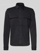 MCNEAL Hemdjacke mit Druckknopfleiste in Black, Größe M