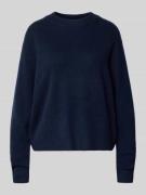 Christian Berg Woman Kaschmirpullover mit gerippten Abschlüssen in Dun...