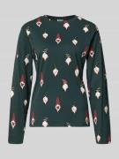 Jake*s Casual Relaxed Fit Pyjama-Oberteil mit Allover-Motiv-Print in D...