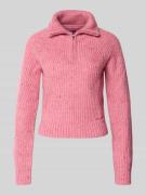 Tommy Jeans Regular Fit Troyer mit Woll-Anteil Modell 'NEP' in Rosa, G...