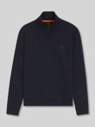 BOSS Orange Regular Fit Sweatshirt aus reiner Baumwolle in Dunkelblau,...