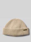 Barbour Beanie mit Woll-Anteil Modell 'MOSELY' in Offwhite, Größe 1