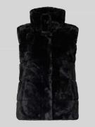 monari Weste mit Kunstfellbesatz in Black, Größe 34