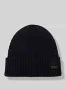 BOSS Mütze aus reiner Schurwolle in Black, Größe 1