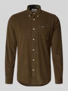 Barbour Tailored Fit Freizeithemd aus reiner Baumwolle in Schlamm, Grö...