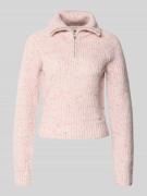 Tommy Jeans Regular Fit Troyer mit Woll-Anteil Modell 'NEP' in Ecru, G...