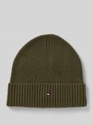 Tommy Hilfiger Mütze aus Baumwoll-Kaschmir-Mix in Schilf, Größe 1