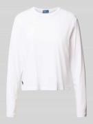 Polo Ralph Lauren Regular Fit Longsleeve aus Baumwoll-Modal-Mix in Wei...