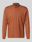 RAGMAN Regular Fit Poloshirt mit Brusttasche in Rostrot, Größe 4XL