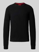 HUGO Regular Fit Strickpullover aus reiner Baumwolle Modell 'SRIBBEN_1...