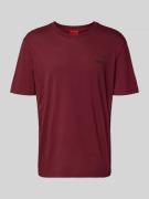 HUGO Regular Fit T-Shirt aus reiner Baumwolle Modell 'DERO' in Bordeau...