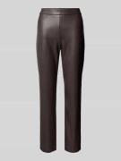 Raffaello Rossi Flared Bootcut Hose in Leder-Optik Modell 'MACY' in Du...