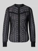 Only Regular Fit Bluse aus transparenter Spitze Modell 'REBA' in Black...
