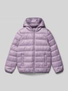 CHAMPION Steppjacke mit Kapuze und Eingrifftaschen in Flieder, Größe 1...