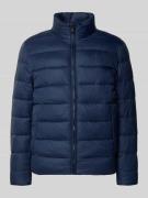BOSS Regular Fit Steppjacke mit Label Print Modell 'CIKO' in Marine, G...