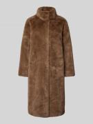 JOOP! Mantel mit Kunstfell in Mittelbraun, Größe 42