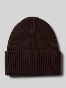 Someday Strickmütze mit breitem Umschlag Modell 'Beky soft' in Schoko,...