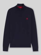 HUGO Regular Fit Troyer aus reiner Baumwolle Modell 'SAN QUINTUS' in M...